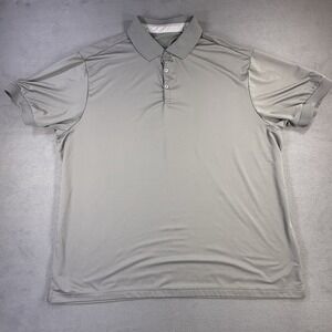 Mio Marino Polo Gray Short Sleeve Collared Men's Shirt Size 3XL